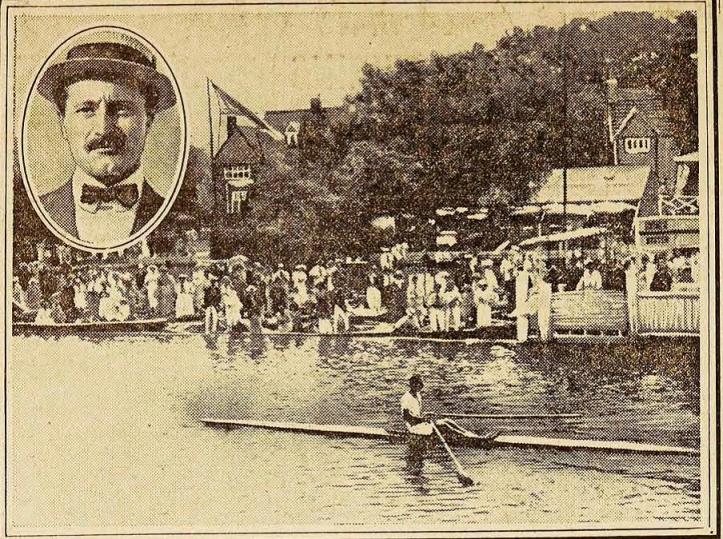 Sinigaglia winning the Diamond Sculls.