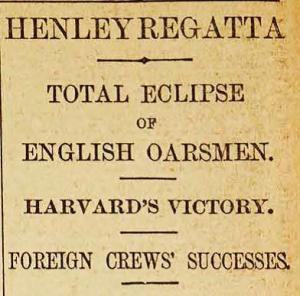 “Yesterday at Henley was a most disastrous day in the annals of British oarsmanship” reports “An Old Blue” on pages 11 and 12.