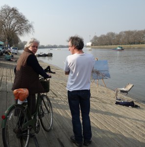 Passante prÃ¨s du peintre