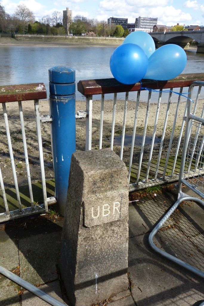 Where it all starts: University Stone at Putney. 
