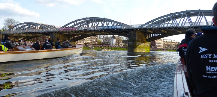 A photograph from the press boat.