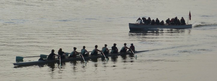 This sort of close and constant attention is new to the women but rowers tend to be fairly stoical types and they appear to be coping well with the ‘goldfish bowl’ that is Tideway Week.