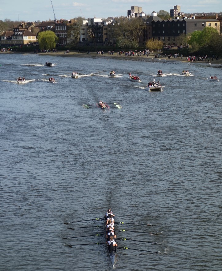 The Women’s Boat Race - the finish. (HR)