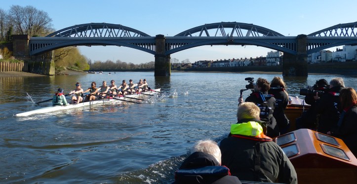 CUWBC at Barnes Bridge. The novelty of close press attention may (or may not) be wearing thin.