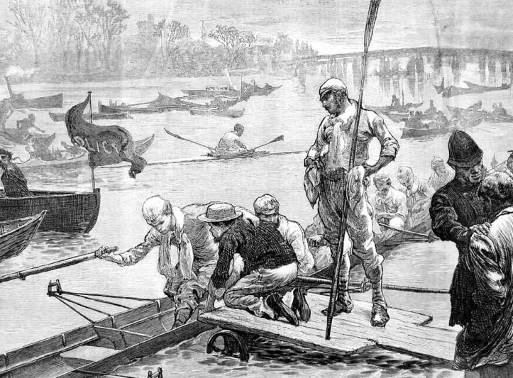 Cambridge boating, 1872.