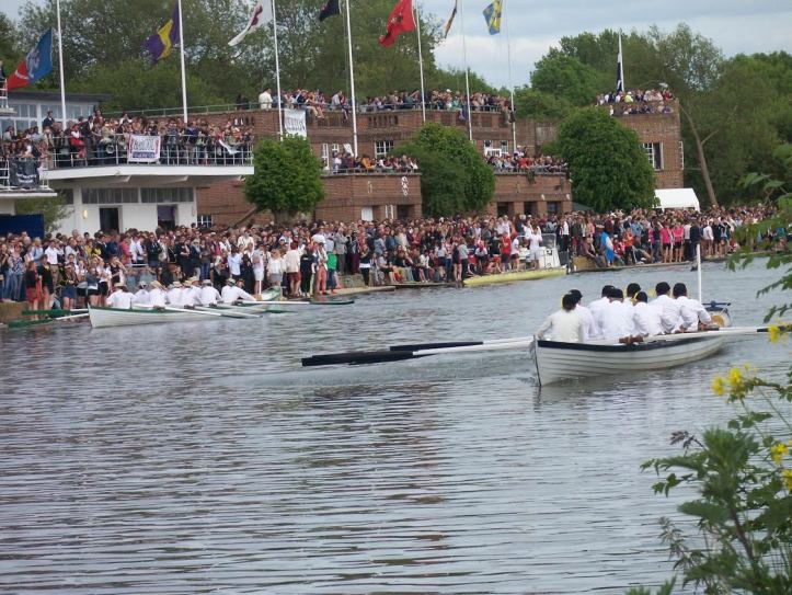 Brasenose leading Jesus at the celebratory row during the 200-year anniversary in Oxford. 