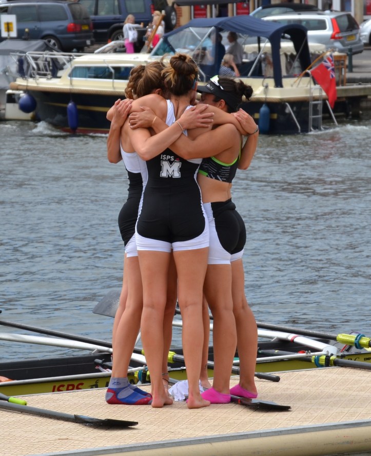 Pic 13. The defeated Molesey – no fizz but lots of hugs.