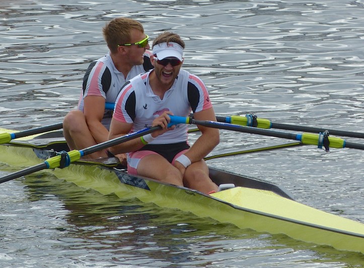 Pic 17. Collins and Walton at the finish.