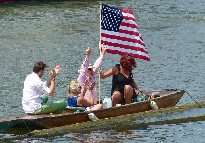 Pic 2. Old Glory cheering for new glory in an all U.S. final.