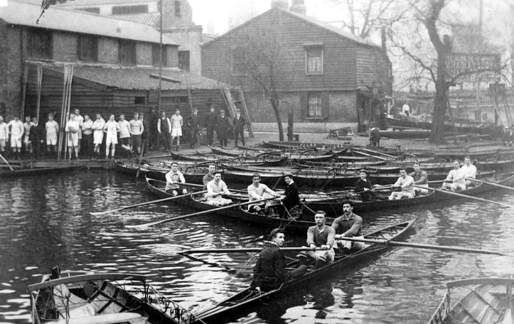 Pic: Radley’s boathouse in the early 20th century. Family photo.