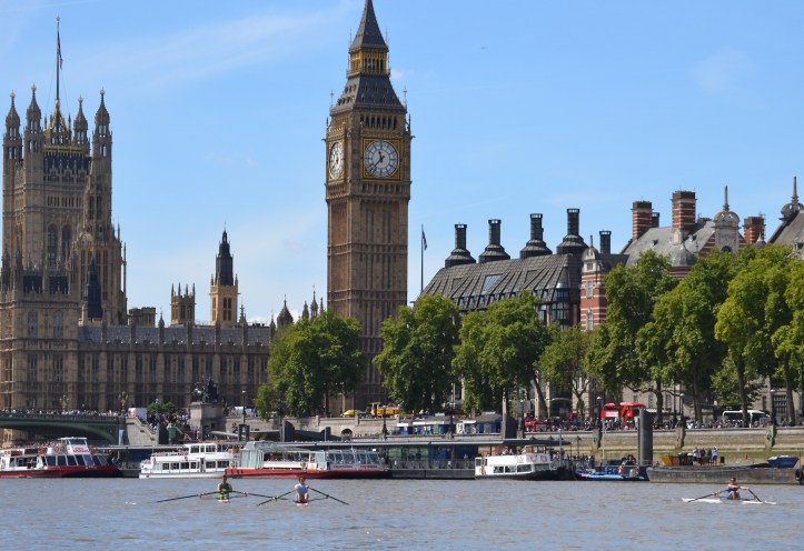 Pic 12. Approaching Westminster the order was Folkard, Maynard and Pettipher but perhaps this picture captures the second when Pettipher decides to make his move……