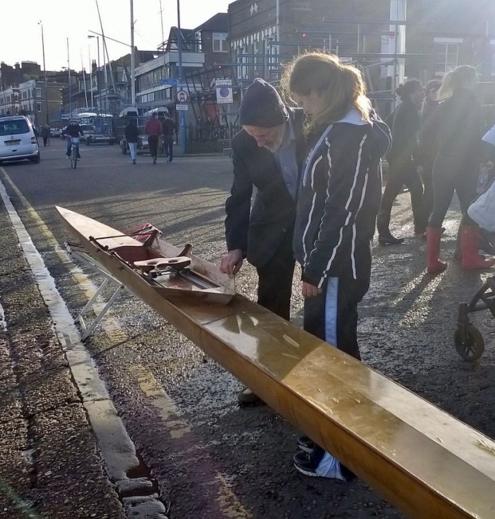 Tom Boyde and Joanne Harris at Thames Rowing Club in January 2015.