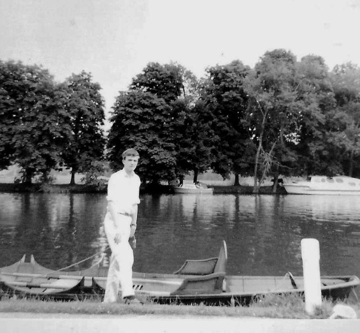 Clive at Pangbourne a few years before he was 70.