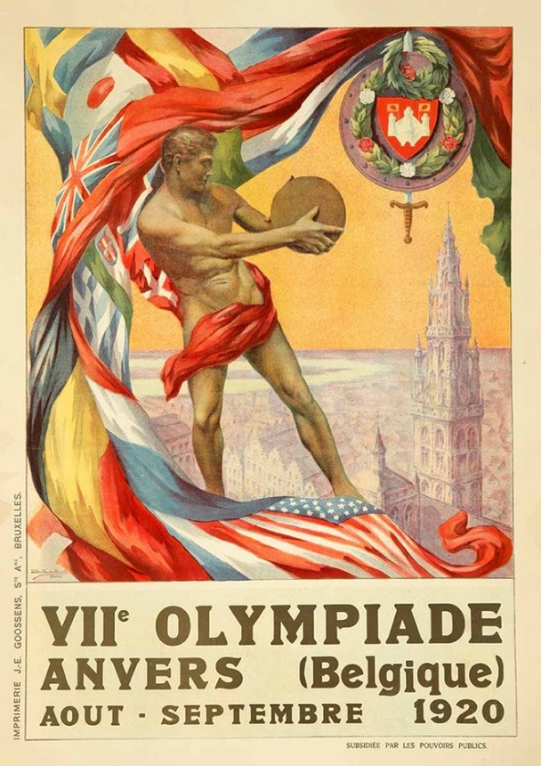 Argentum Numisma – Poster for the 1920 Games held in Antwerp.