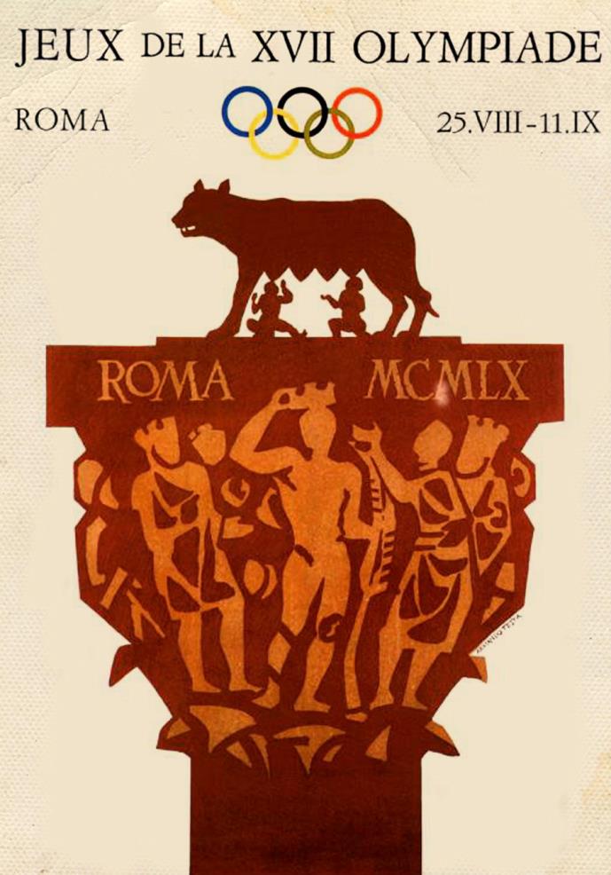 Arum Numisma – Poster for the 1960 Olympic Games held in Rome.
