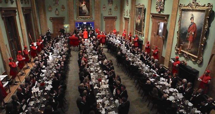 Pic 2. The 2012 Dinner: The winner is presented to the Prime Warden.