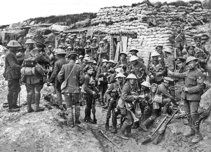 Pic 3. A company of the Public Schools Battalion (16th Battalion, The Middlesex Regiment) prior to the Battle of the Somme, 1916. 