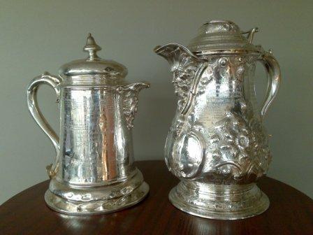 Dublin Metropolitan Regatta trophies: Civic Challenge Cup (L) and Visitors’ Challenge Cup (R).