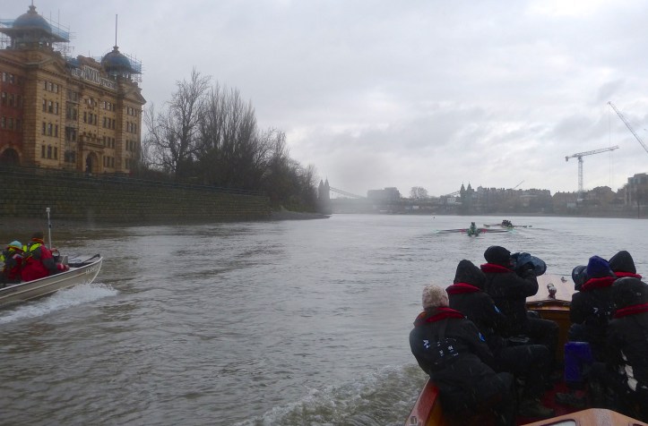 Pic 3a. By Harrods, Twickenham had over a length on Tideway and were washing them down.