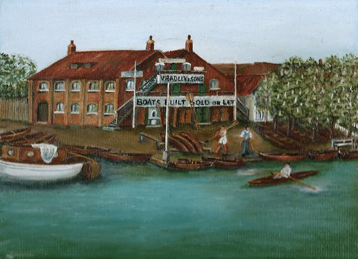 Radleys boathouse where Cecil ladies were based.