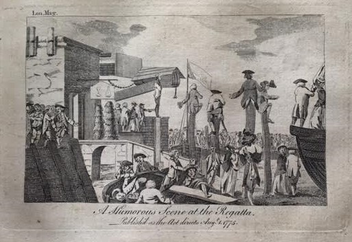 1775 London Magazine Regatta copper eng - image [A] (2)
