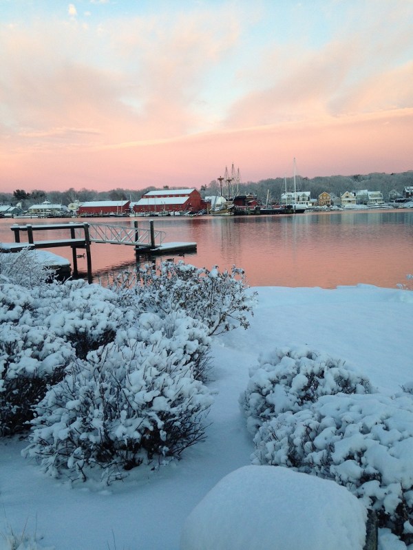 Mystic River in snow. Photo: Ingrid Buckhorn.