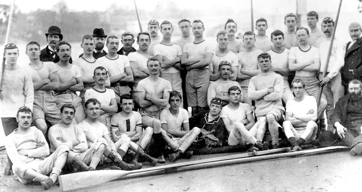 Pic 2. Members of Cygnet Rowing Club in its first year of existence in 1891. It was then based on the Putney Embankment, initially rowing out of Thompson and Bowers Boathouse, then Alexander’s from 1891 and then Aylings from 1898. In 1904, Cygnet made a controversial move away from Putney to Biffen’s in Hammersmith.