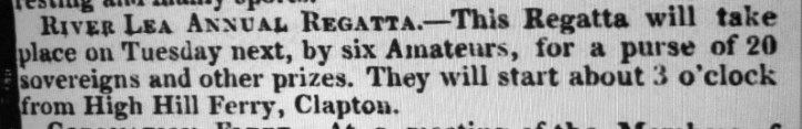 Bell's Life in London and Sporting Chronicle 11 July 1830.