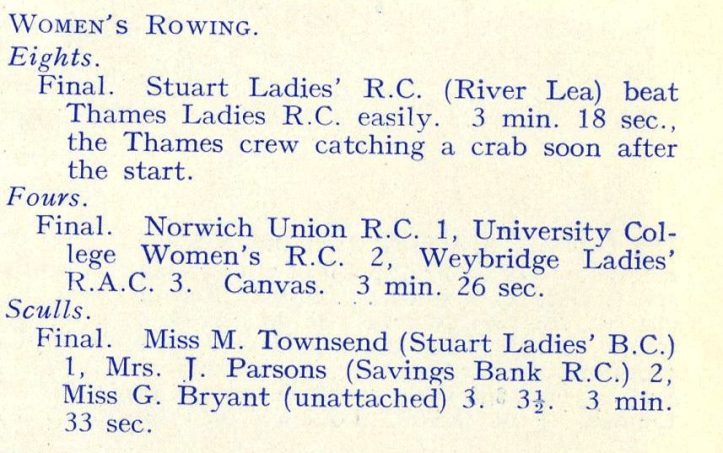 June Radley says it was not a Stuart Ladies eight but a combined Lea Clubs crew.