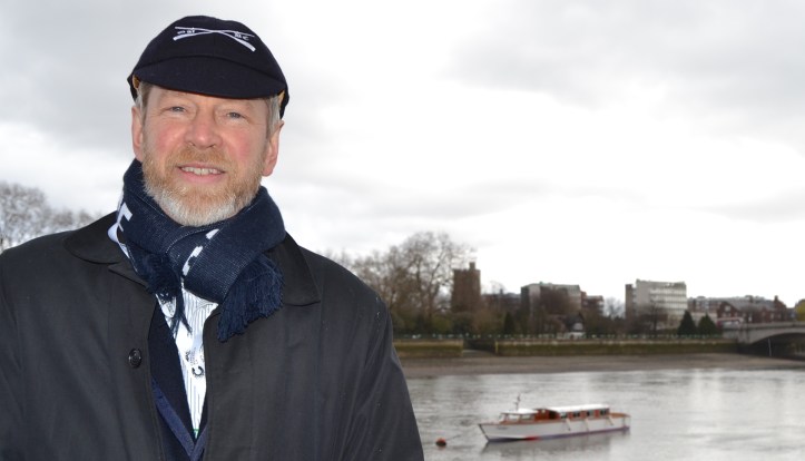 John Wiggins on Boat Race Day 2016.