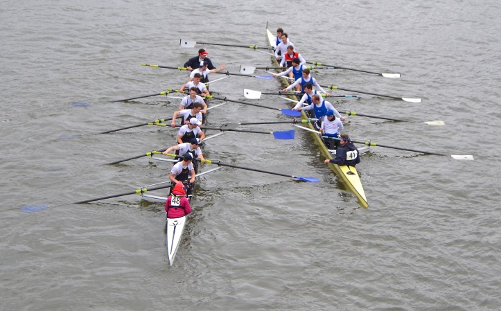 Pic 16. Royal Chester I (left) and Aviron Vevey from Switzerland (right) have a cuddle.