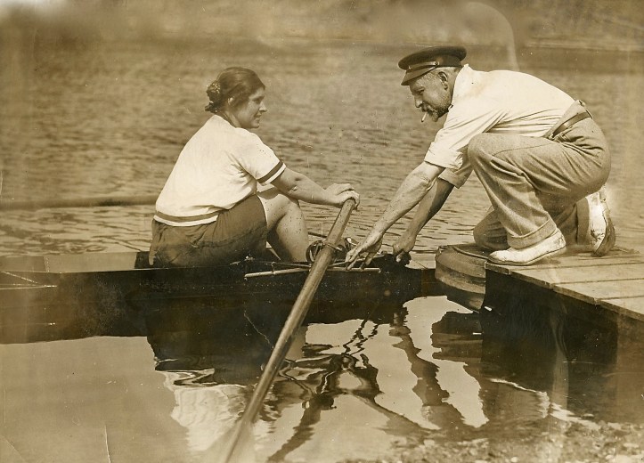 Pic 2. Amy with her father and perhaps staunchest supporter, Carl Otto Gentry.
