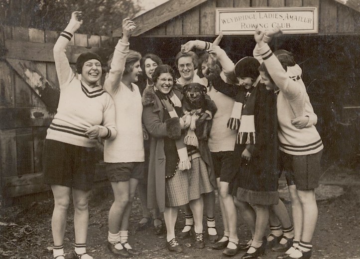 Pic 5. Any (with dog) and some of the other Weybridge Ladies in the 1930s.