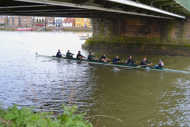Pic 7. Boar’s Head Rowing Club under Hammersmith Bridge.