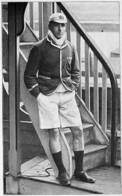 Pic 1. A stylish combination of club blazer and rowing kit from 1900.