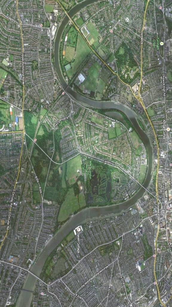 Pic 2. 2016: The setting for the 162nd Boat Race would be easily recognised by those who rowed 143 years earlier.