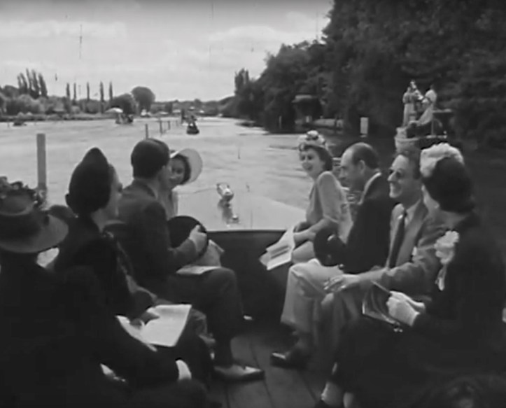 Pic 3. The Royal Party afloat. Seated next to Princess Elizabeth is Sir Harcourt Gilbey Gold, then Chairman of the regatta’s Committee of Management.