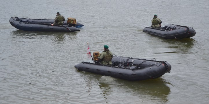 Pic 9. Green Berets provide security.