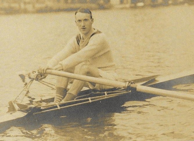 Jock Wise, of London RC, winner of the 1913 Wingfield Sculls. Photo from Chris Dodd’s book Water Boiling Aft.