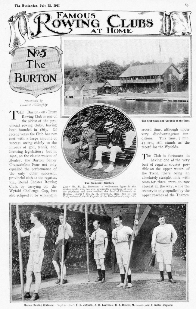 Pic 6a and 6b. The Burton Rowing Club gets the Willoughby treatment.