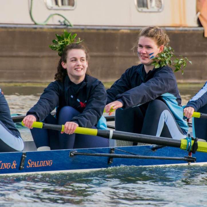 Picture Eleven: Katharine in 7-seat after winning our Blades last term. Look at that smile. Photo: Giorgio Divitini.