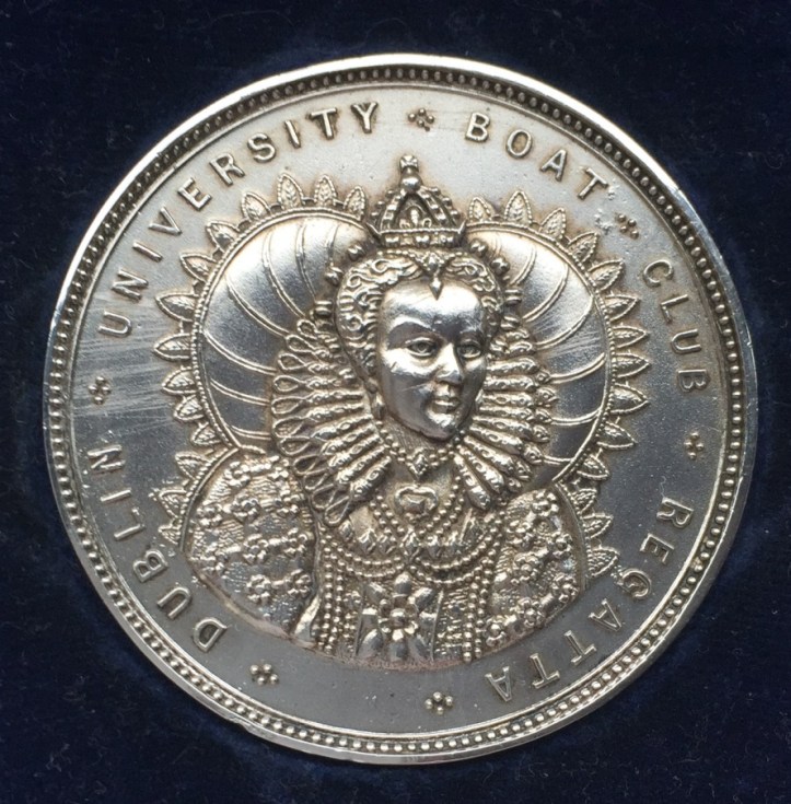 Silver Dublin University Boat Club Regatta winner’s medal. Dia. 48mm – hallmarked Dublin 1912.