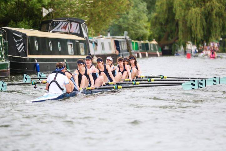 Pembroke W1 racing on the Cam at May Bumps. Photo: Matevz Poljanc.