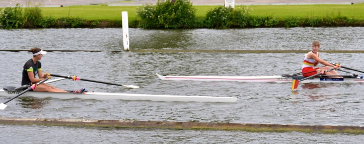 Senior Single Sculls: Proske, Victoria City, Canada, beat Wilkinson-Feller, Tideway Scullers by 3 lengths.