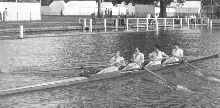 Pic 3. Practicing for Henley, 1958. Henri is at ‘2’.