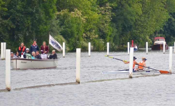 Lea comes to grief in the Elite Lightweight Coxless Pairs final.