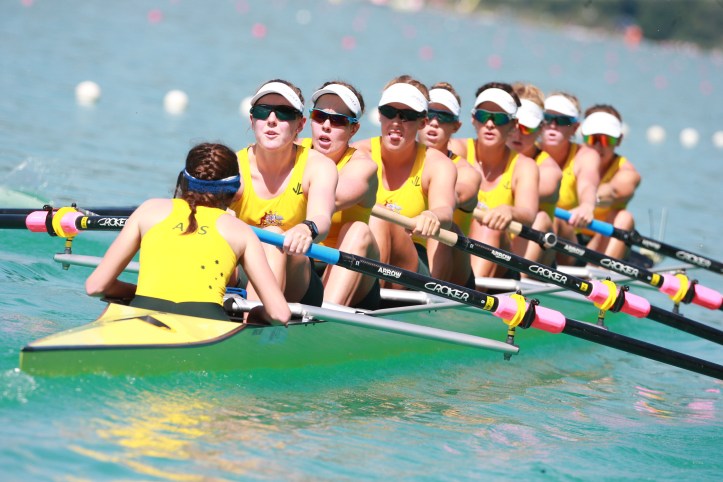 The Australian women's eight is now going to the Olympics in Rio. Photo: Australian Rowing.