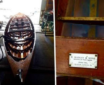 EMRC old open clinker, built by Sid Radley.