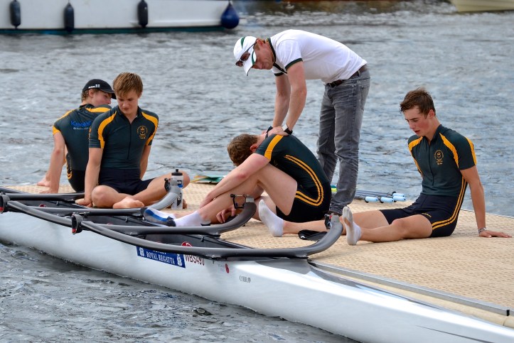 Windsor Boys absorb their defeat.