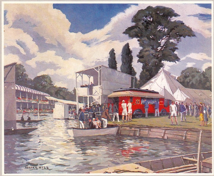 A mobile post office at Henley in 1937.